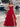 Spaghetti Strap V-Neck Ruffle Ball Gown Prom Dress With Slit