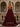 Sparkly Bodice Spaghetti Strap Layered Slit Ball Gown Prom Dress - Burgundy