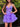 Lace Embroidery Boned Backless Mini Ball Gown Prom Dress - Lilac