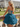 V-Neck Sparkly Lace Up Mini Ball Gown Prom Dress in Peacock Blue
