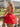 V-Neck Sparkly Lace Up Mini Ball Gown Prom Dress in Red