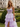 V-Neck Sparkly Crystal Lace Up Long Ball Gown Prom Dress With Split in Lavender