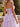 V-Neck Sparkly Crystal Lace Up Long Ball Gown Prom Dress With Split in Lavender
