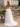 V-Neck Sparkly Crystal Lace Up Long Ball Gown Prom Dress With Split in White