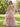 Tulle Ruffled Skirt Ball Gown Prom Dress With Lace V-Neck in Pink