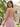 Tulle Ruffled Skirt Ball Gown Prom Dress With Lace V-Neck in Pink
