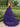 Sweetheart Polka Dot Ball Gown Prom Dress With Belt in Purple