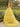 Sweetheart Polka Dot Ball Gown Prom Dress With Belt in Yellow