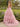 Sweetheart Polka Dot Ball Gown Prom Dress With Belt in Pink