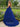 Sweetheart Polka Dot Ball Gown Prom Dress With Belt in Royal Blue
