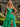 Detachable Strap Sweetheart Neck Beading Ruched Bodice Long Ball Gown Prom Dress in Green