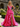Detachable Strap Sweetheart Neck Beading Ruched Bodice Long Ball Gown Prom Dress in Hot Pink