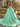Detachable Strap Sweetheart Neck Beading Ruched Bodice Long Ball Gown Prom Dress in Mint Green