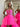 Strapless Lace Up Bodice High-Low Prom Dress With Ruffled Hem - Hot Pink