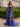 Sparkly Beading Layered Ruffle Hem Long Mermaid Prom Dress With Slit - Navy Blue