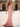 Sparkly Illusion Bow Front Bodice Long Mermaid Prom Dress - Pink