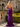 Luxury Crystal Strapless Ruched Hand Beading Bodice Long Mermaid Prom Dress With Slit in Purple