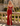Luxury Crystal Strapless Ruched Hand Beading Bodice Long Mermaid Prom Dress With Slit in Red