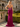 Luxury Crystal Strapless Ruched Hand Beading Bodice Long Mermaid Prom Dress With Slit in Fuchsia