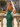 Sparkly Strapless Beading Ruched Lace Up Illusion Bodice Long Mermaid Prom Dress With Split in Emerald Green