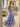 Cut Front Sparkly Beading Bow Back Ruched Bodice Mermaid Long Prom Dress With Slit - Lilac