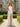 Bow Front Embroidery Illusion Lace Up Bodice Long Mermaid Prom Dress in White