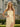 Bow Front Embroidery Illusion Lace Up Bodice Long Mermaid Prom Dress in Yellow