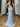 Sparkly Beading Illusion Lace Up Pleated Bodice Long Mermaid Prom Dress in Baby Blue