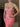 Sparkly Beading Illusion Lace Up Pleated Bodice Long Mermaid Prom Dress in Hot Pink