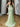 Sparkly Beading Illusion Lace Up Pleated Bodice Long Mermaid Prom Dress in Mint Green