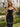 3D Flowers Spaghetti Shoulder Straps Backless Long Mermaid Prom Dress in Black
