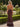 3D Flowers Spaghetti Shoulder Straps Backless Long Mermaid Prom Dress in Brown