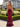 3D Flowers Spaghetti Shoulder Straps Backless Long Mermaid Prom Dress in Deep Red