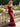3D Flowers Spaghetti Shoulder Straps Backless Long Mermaid Prom Dress in Deep Red