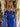 Off Shoulder Sparkly Sheer Lace Up Long Mermaid Prom Dress With Drop in Royal Blue