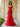 Tulle Lace Beaded Mermaid Long Formal Prom Dress in Red