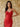 Tulle Lace Beaded Mermaid Long Formal Prom Dress in Red