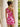 One Shoulder 3D Floral Lace Bodycon Cocktail Homecoming Mini Dress in Hot Pink
