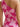 One Shoulder 3D Floral Lace Bodycon Cocktail Homecoming Mini Dress in Hot Pink