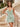 Spaghetti Strap V-Neck Mini Party Dress with 3D Floral Lace Bodycon in Sage Green