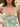 Spaghetti Strap V-Neck Mini Party Dress with 3D Floral Lace Bodycon in Sage Green