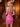 Sparkly Bodice Strapless Short Sheath Sequin Hoco Dress in Pink