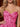Sparkly Bodice Strapless Short Sheath Sequin Hoco Dress in Pink
