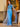 Luxury Crystal Long Sleeve Dubai Mermaid Evening Dress-Blue