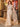 Luxury Crystal Long Sleeve Dubai Mermaid Evening Dress-Champagne