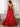 Luxury Metallic Pleats Square A-Line Prom Dress With Slit - Red