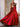 Luxury Metallic Pleats Square A-Line Prom Dress With Slit - Red