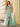 Luxury Beaded Dubai One Shoulder Evening Dress With Waist Drop - Mint Green