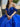 Rhinestone Off Shoulder Bodice Embroidery Long Quinceanera Dress - Royal Blue