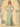 Plants Pattern Pleated Bust Chiffon Sheath Bridesmaid Dress With Spilt - Sage Green